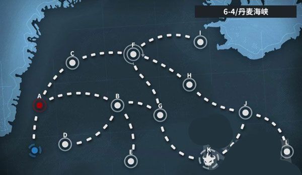 details of points and routes of warship girl r regular map