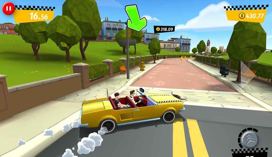 Mad taxi: City runs quickly madly