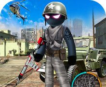 Army Stickman Rope Hero   