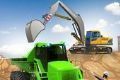 Excavator construction site   Mobile phone edition
