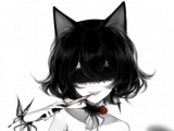 Cat demon reading logo image