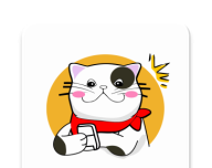 Cat fan reading logo image
