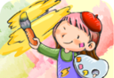 Children's graffiti painting   