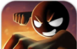 Stickman fighting weightless battlefield   
