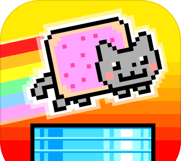 Flying Rainbow Cat   