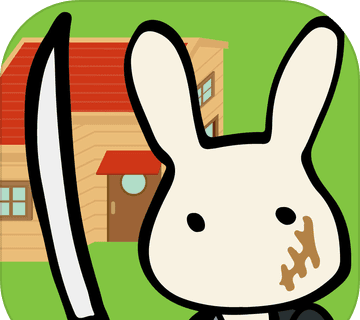 Red Roof Rabbit Family   