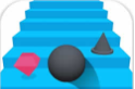 Small ball climbing stairs   