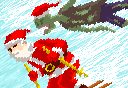 Santa Claus and Zombies Ski War   
