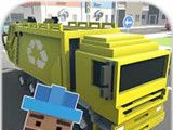 pixel city garbage truck simulation   