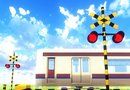 Tram stop road   