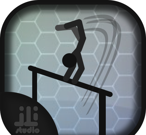 Stickman horizontal bar tumbling   