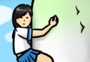 Hold the big root of the female high school students    Han  Hua  Ban 