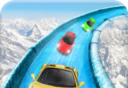 Frozen Water Slide Racing   