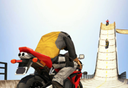 Big Ramp Stunt Motorcycle   