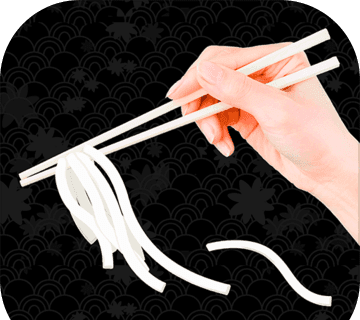 Bamboo tube with noodles   