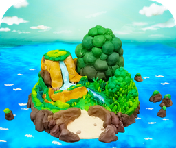 Clay unpopulated island   