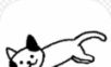 The cat is really cute   