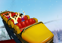 Simulated roller coaster logo image
