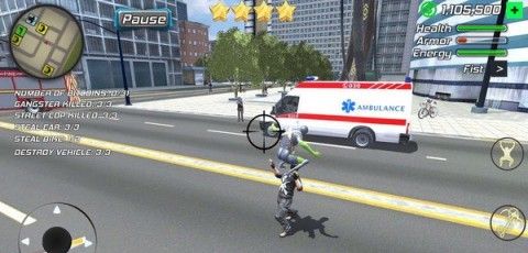 Spiderman Rope Hero: Green Superman 