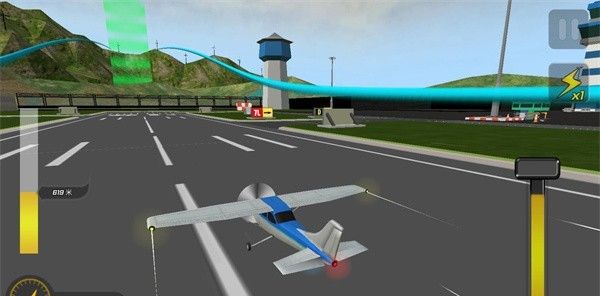 High altitude aircraft simulation 