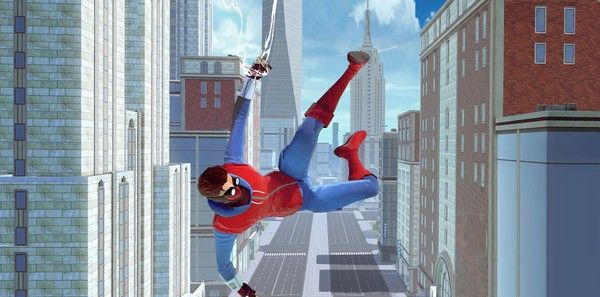 City Fighting Spider-Man 