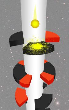 Colored Ball Spiral Jump Tower 