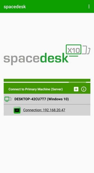Spacedesk uses tutorial picture 1