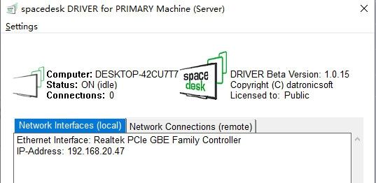 Spacedesk uses tutorial picture 2