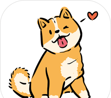 The dog is so cute logo image