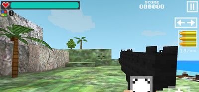 Pixel Eating Chicken Battle 3D 